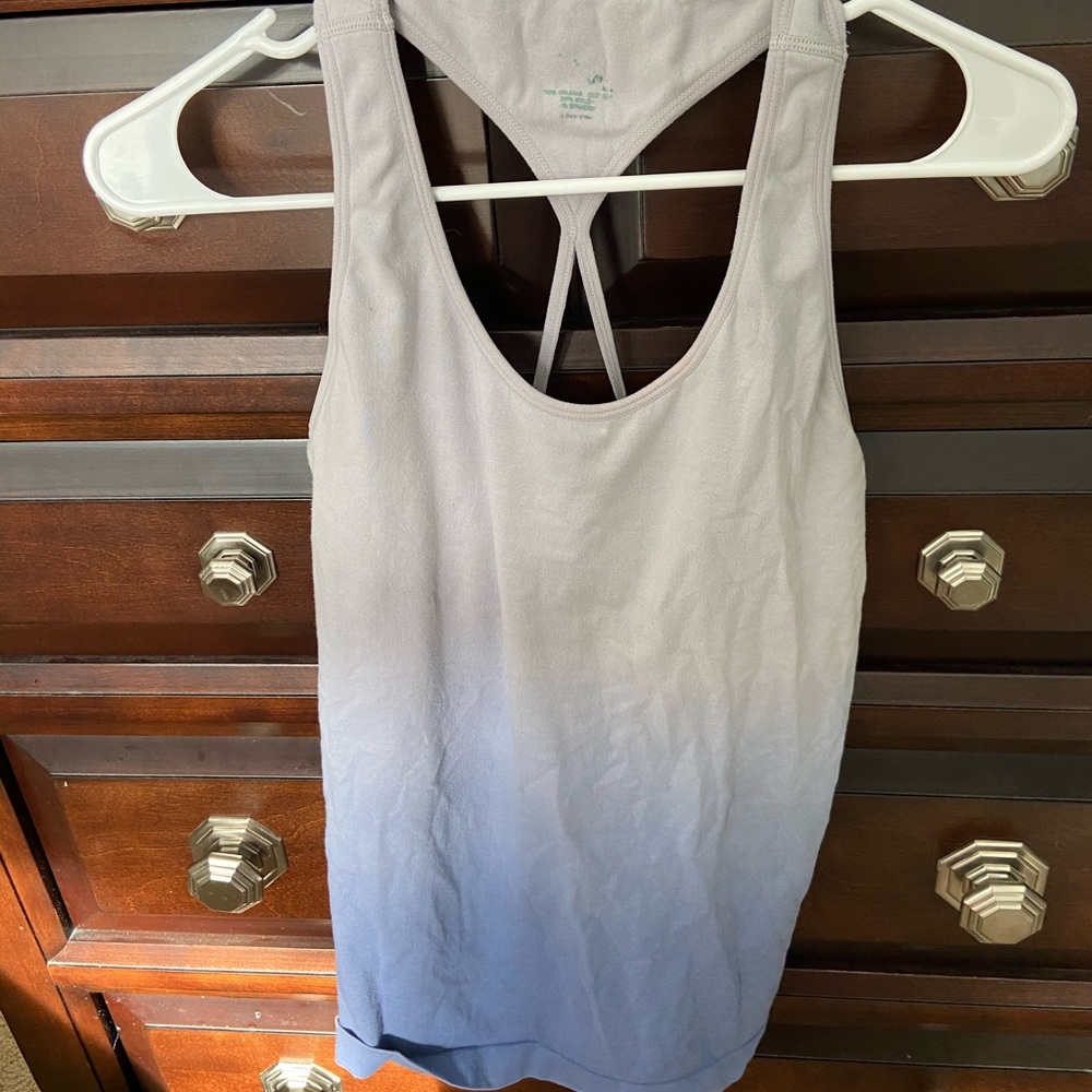 Blue Tie Dye Workout Tank